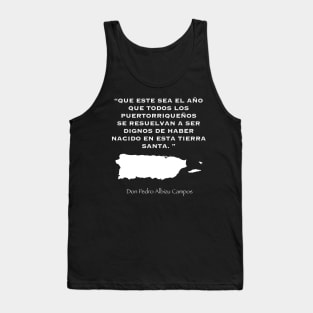 Don Pedro Abizu Campos Quote Tank Top